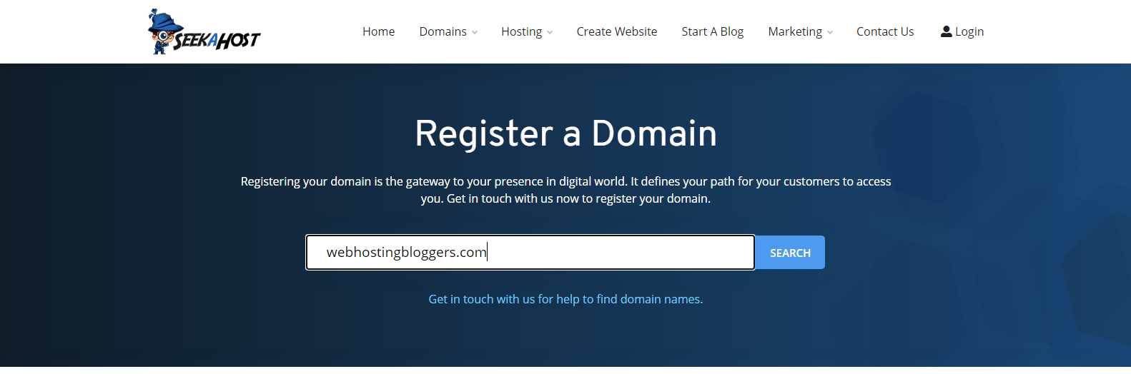 register domain seekahost