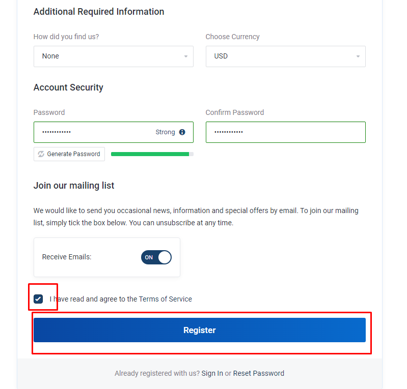 Register Account In SeekaHost