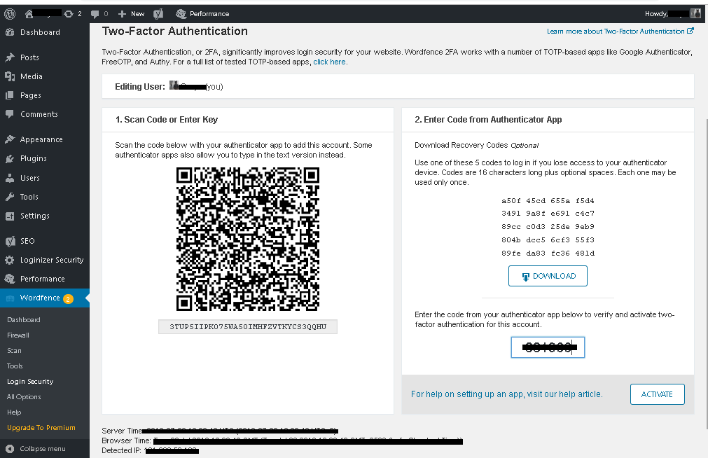 Types of verification page