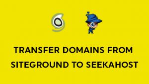 Transfer Domains From SiteGround To SeekaHost