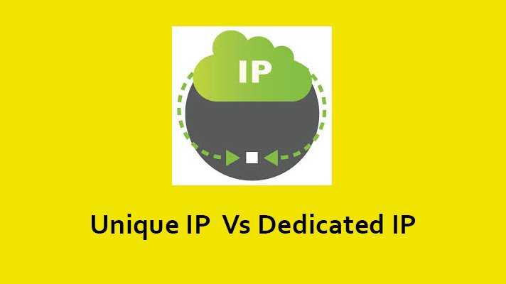 Difference between Unique and Dedicated IP