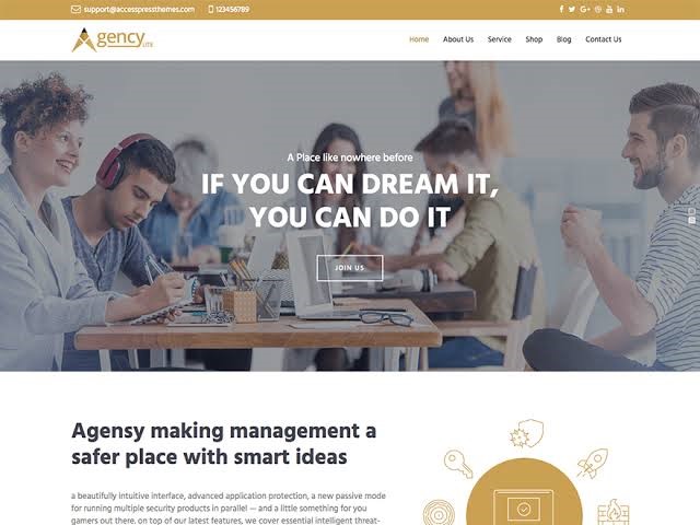 Agency Lite Free WordPress Theme