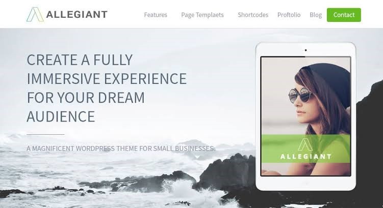 Allegiant - WordPress Themes for Free