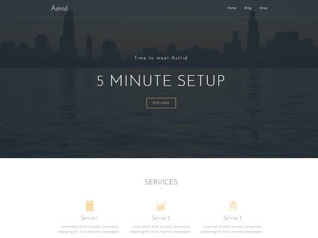 Astrid Free Theme