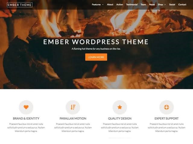 Ember WordPress Theme