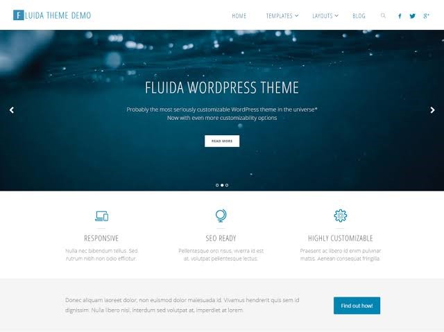 Fluida Theme For WordPress