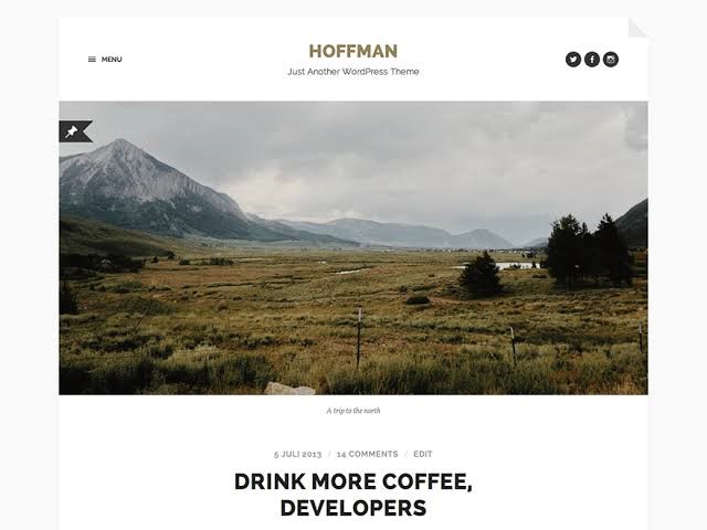 Hoffman Free Responsive Theme