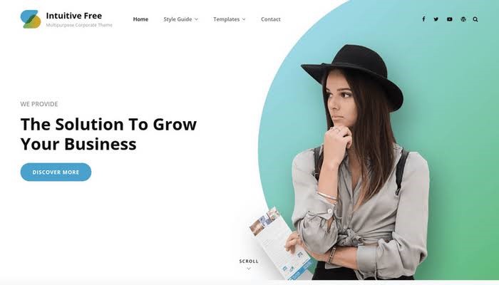 Intuitive Free WordPress Theme