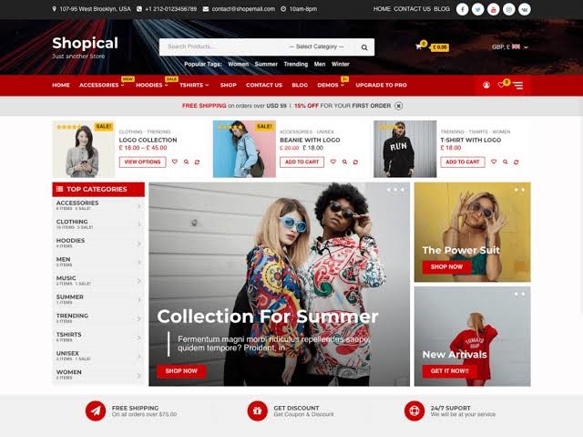 Shopical Free WordPress Theme