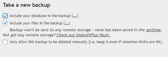 wordpress hacks backup plugin for website