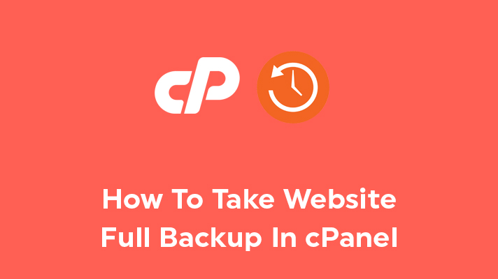 Website Full Backup In cPanel