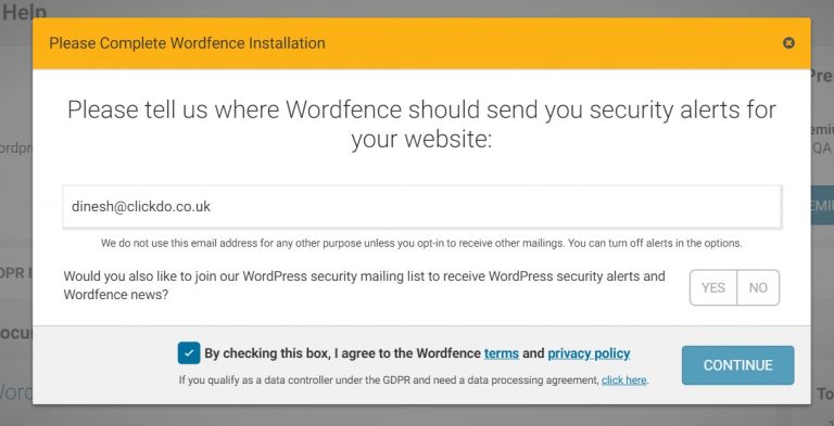 Adding-Email-Id-to-Wordfence-Security-Plugin