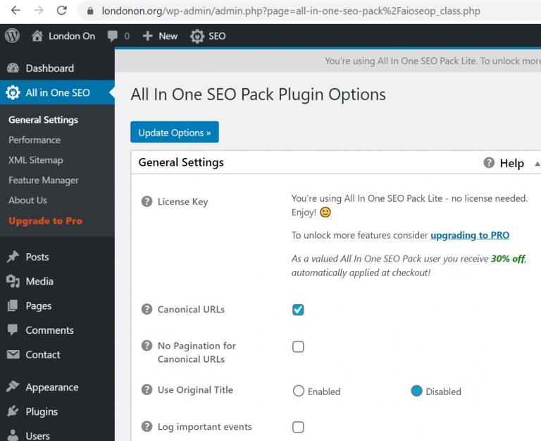 All-in-One-SEO-Plugin-is-live-on-our-site-www.londonon.org