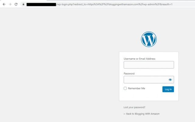 wordpress login