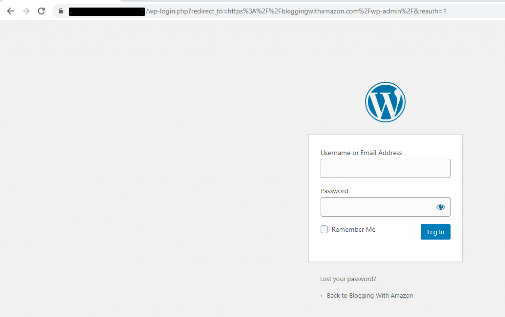 wordpress login