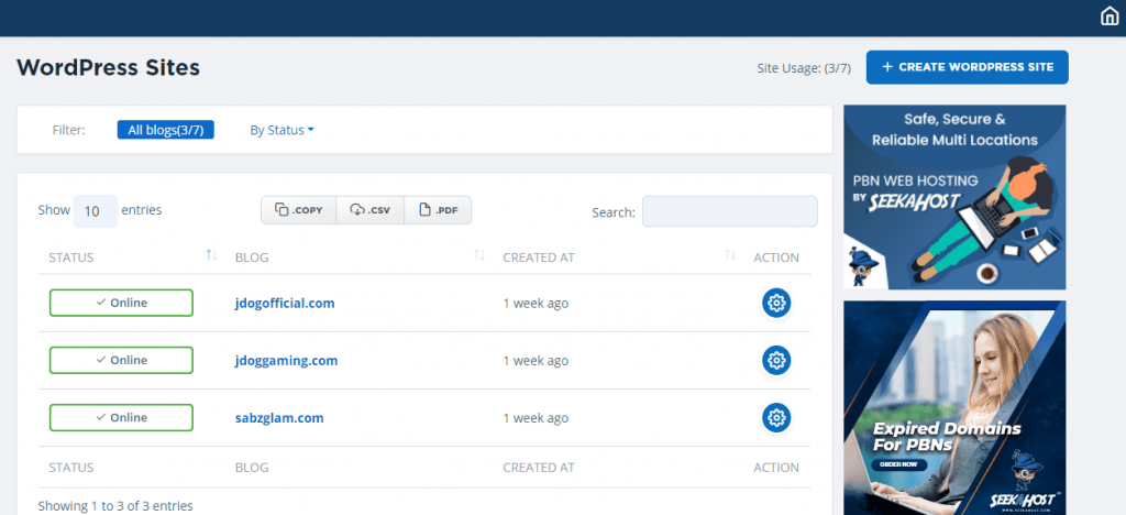 Domain Hosting Control Panel