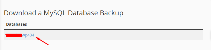 MySql Database Backup