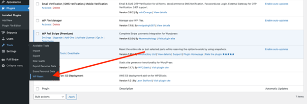 add-WP-Reset-plugin-to-tools