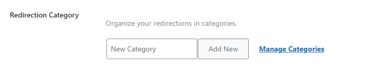 redirection category