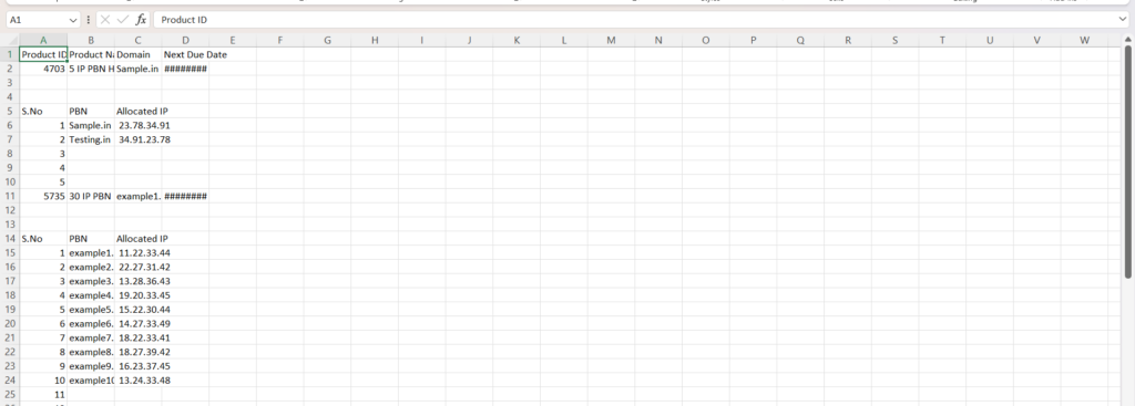 Domain List Format