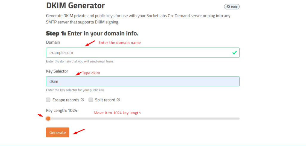 DKIM Key Generator - Private and Public