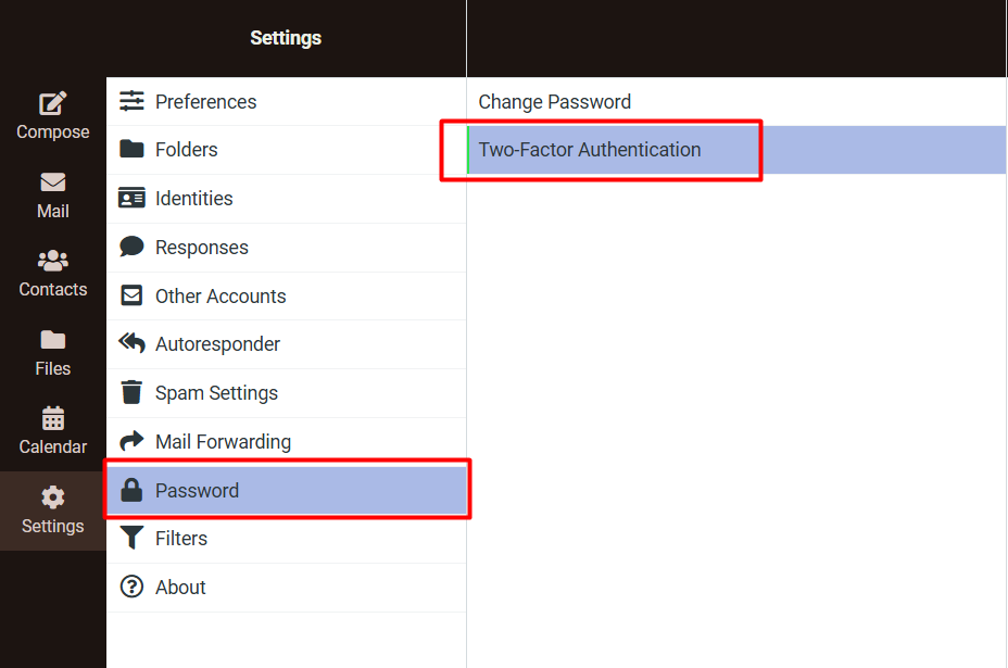 Enable Two-Factor Authentication