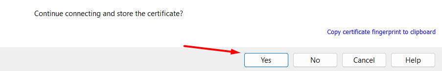 Verify SSL Certificate in FTP